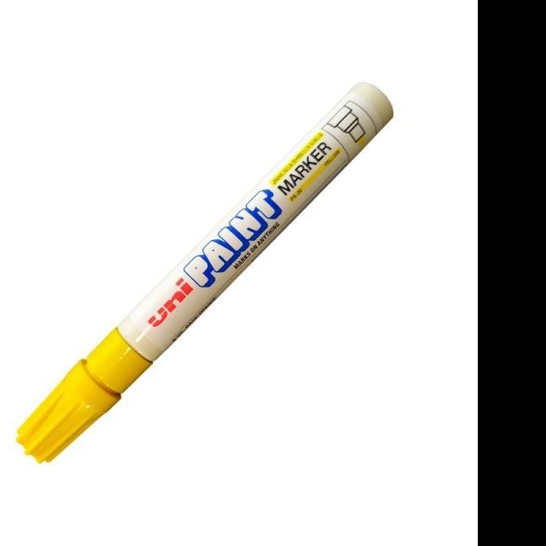 MARCADOR PERM. DELG. UNI-PAINT PX20 PRED. AMAR. E12C144